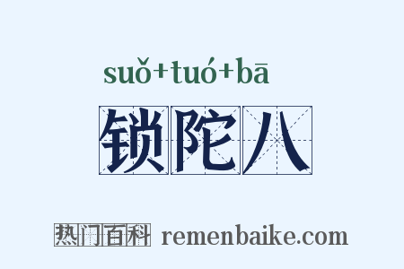 锁陀八是什么意思的图片